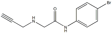 N-(4-bromophenyl)-2-(prop-2-yn-1-ylamino)acetamide Struktur