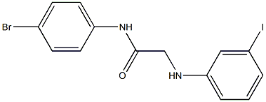 N-(4-bromophenyl)-2-[(3-iodophenyl)amino]acetamide Struktur