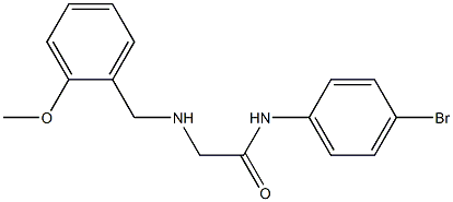 N-(4-bromophenyl)-2-{[(2-methoxyphenyl)methyl]amino}acetamide Struktur