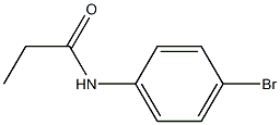 N-(4-bromophenyl)propanamide Struktur