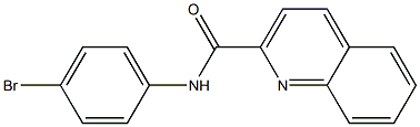 N-(4-bromophenyl)quinoline-2-carboxamide Struktur