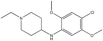 N-(4-chloro-2,5-dimethoxyphenyl)-1-ethylpiperidin-4-amine Struktur