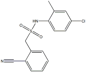 N-(4-chloro-2-methylphenyl)-1-(2-cyanophenyl)methanesulfonamide Struktur