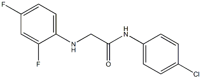 N-(4-chlorophenyl)-2-[(2,4-difluorophenyl)amino]acetamide Struktur