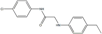 N-(4-chlorophenyl)-2-[(4-ethylphenyl)amino]acetamide Struktur