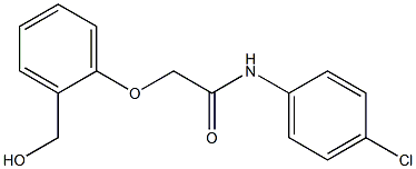 N-(4-chlorophenyl)-2-[2-(hydroxymethyl)phenoxy]acetamide Struktur