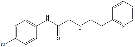 N-(4-chlorophenyl)-2-{[2-(pyridin-2-yl)ethyl]amino}acetamide Struktur