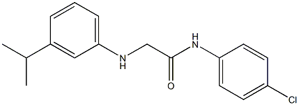 N-(4-chlorophenyl)-2-{[3-(propan-2-yl)phenyl]amino}acetamide Struktur