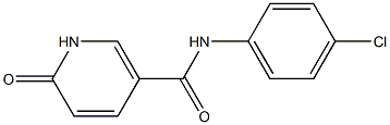 N-(4-chlorophenyl)-6-oxo-1,6-dihydropyridine-3-carboxamide Struktur