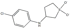 N-(4-chlorophenyl)-N-(1,1-dioxidotetrahydrothien-3-yl)amine Struktur