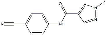 N-(4-cyanophenyl)-1-methyl-1H-pyrazole-4-carboxamide Struktur