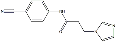 N-(4-cyanophenyl)-3-(1H-imidazol-1-yl)propanamide Struktur