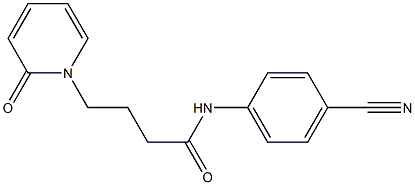 N-(4-cyanophenyl)-4-(2-oxo-1,2-dihydropyridin-1-yl)butanamide Struktur