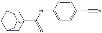 N-(4-cyanophenyl)adamantane-1-carboxamide Struktur