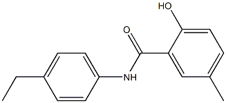 N-(4-ethylphenyl)-2-hydroxy-5-methylbenzamide Struktur