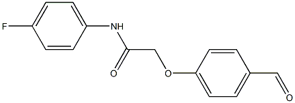 N-(4-fluorophenyl)-2-(4-formylphenoxy)acetamide Struktur