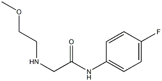 N-(4-fluorophenyl)-2-[(2-methoxyethyl)amino]acetamide Struktur