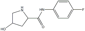 N-(4-fluorophenyl)-4-hydroxypyrrolidine-2-carboxamide Struktur