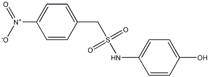 N-(4-hydroxyphenyl)-1-(4-nitrophenyl)methanesulfonamide Struktur