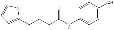 N-(4-hydroxyphenyl)-4-(thiophen-2-yl)butanamide Struktur