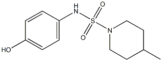 N-(4-hydroxyphenyl)-4-methylpiperidine-1-sulfonamide Struktur