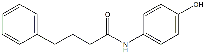 N-(4-hydroxyphenyl)-4-phenylbutanamide Struktur