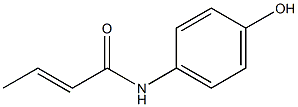 N-(4-hydroxyphenyl)but-2-enamide Struktur