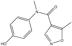 N-(4-hydroxyphenyl)-N,5-dimethyl-1,2-oxazole-4-carboxamide Struktur