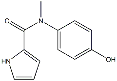 N-(4-hydroxyphenyl)-N-methyl-1H-pyrrole-2-carboxamide Struktur