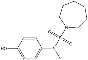 N-(4-hydroxyphenyl)-N-methylazepane-1-sulfonamide Struktur