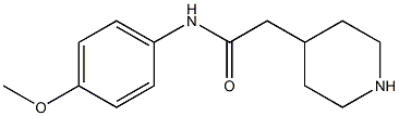 N-(4-methoxyphenyl)-2-piperidin-4-ylacetamide Struktur