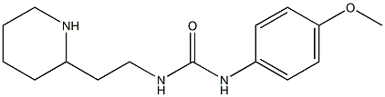 N-(4-methoxyphenyl)-N'-(2-piperidin-2-ylethyl)urea Struktur