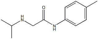 N-(4-methylphenyl)-2-(propan-2-ylamino)acetamide Struktur