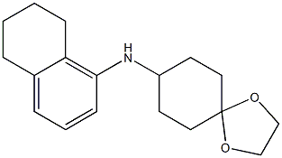 N-(5,6,7,8-tetrahydronaphthalen-1-yl)-1,4-dioxaspiro[4.5]decan-8-amine Struktur