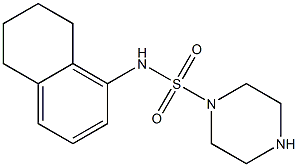 N-(5,6,7,8-tetrahydronaphthalen-1-yl)piperazine-1-sulfonamide Struktur