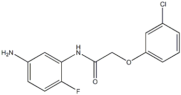 N-(5-amino-2-fluorophenyl)-2-(3-chlorophenoxy)acetamide Struktur