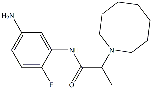 N-(5-amino-2-fluorophenyl)-2-(azocan-1-yl)propanamide Struktur