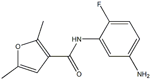 N-(5-amino-2-fluorophenyl)-2,5-dimethyl-3-furamide Struktur