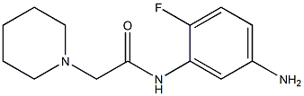 N-(5-amino-2-fluorophenyl)-2-piperidin-1-ylacetamide Struktur