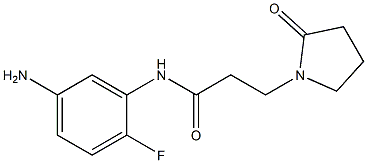 N-(5-amino-2-fluorophenyl)-3-(2-oxopyrrolidin-1-yl)propanamide Struktur