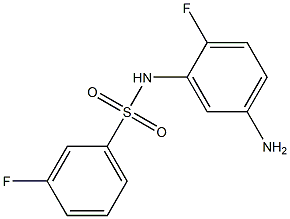 N-(5-amino-2-fluorophenyl)-3-fluorobenzenesulfonamide Struktur