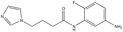 N-(5-amino-2-fluorophenyl)-4-(1H-imidazol-1-yl)butanamide Struktur