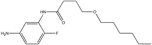 N-(5-amino-2-fluorophenyl)-4-(hexyloxy)butanamide Struktur