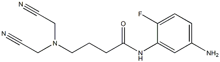 N-(5-amino-2-fluorophenyl)-4-[bis(cyanomethyl)amino]butanamide Struktur