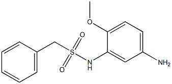 N-(5-amino-2-methoxyphenyl)-1-phenylmethanesulfonamide Struktur