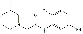 N-(5-amino-2-methoxyphenyl)-2-(2-methylmorpholin-4-yl)acetamide Struktur