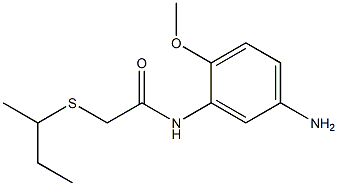 N-(5-amino-2-methoxyphenyl)-2-(butan-2-ylsulfanyl)acetamide Struktur