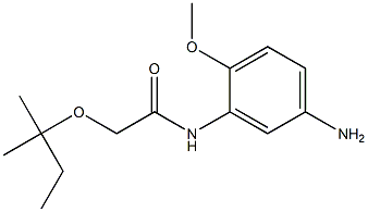 N-(5-amino-2-methoxyphenyl)-2-[(2-methylbutan-2-yl)oxy]acetamide Struktur