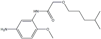 N-(5-amino-2-methoxyphenyl)-2-[(4-methylpentyl)oxy]acetamide Struktur