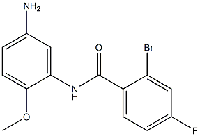 N-(5-amino-2-methoxyphenyl)-2-bromo-4-fluorobenzamide Struktur